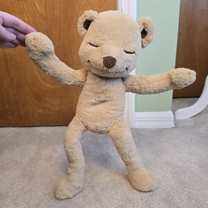 Meddy Teddy Plush Stuffed 16in Posable Meditation Yoga Bear